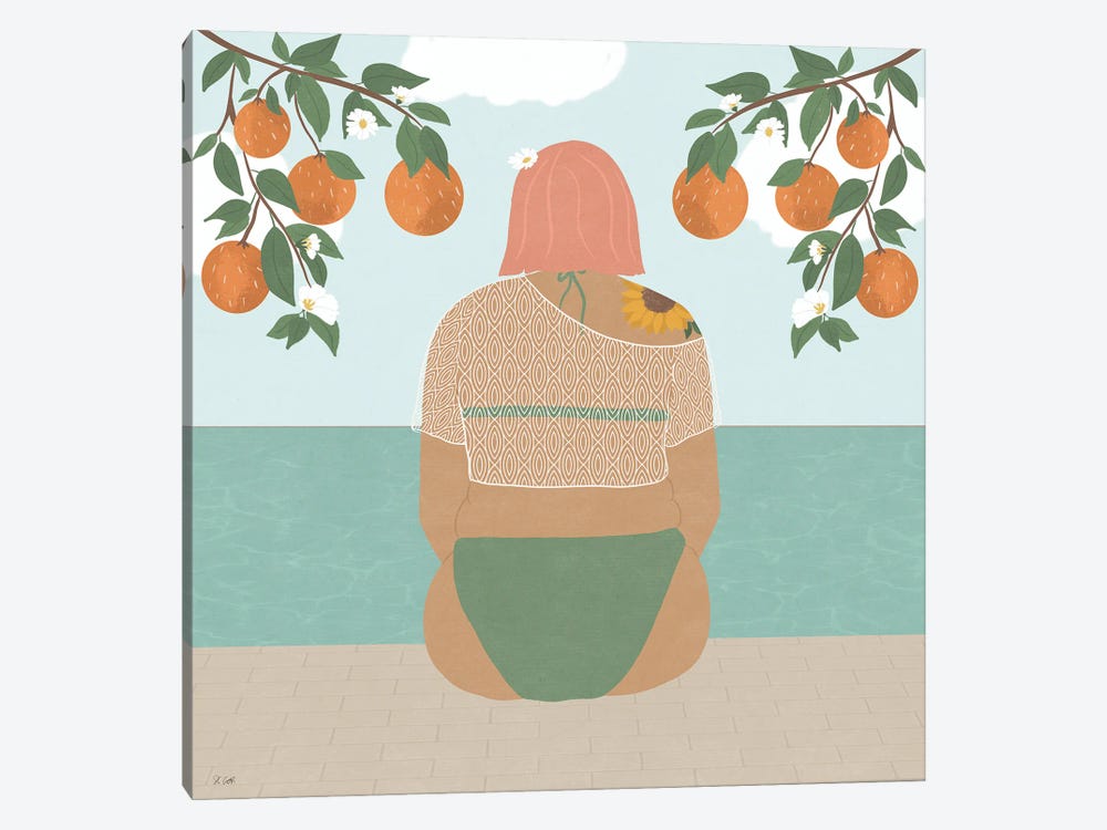 Orange Blossom by Sheila Gotti 1-piece Canvas Print