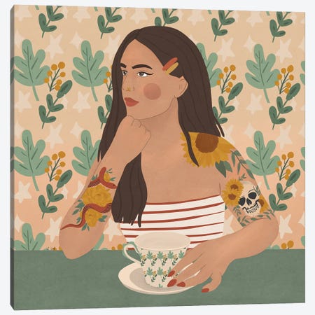 Tea Time Canvas Print #GTT50} by Sheila Gotti Canvas Artwork