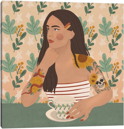Tea Time Canvas Art Print - Sheila Gotti