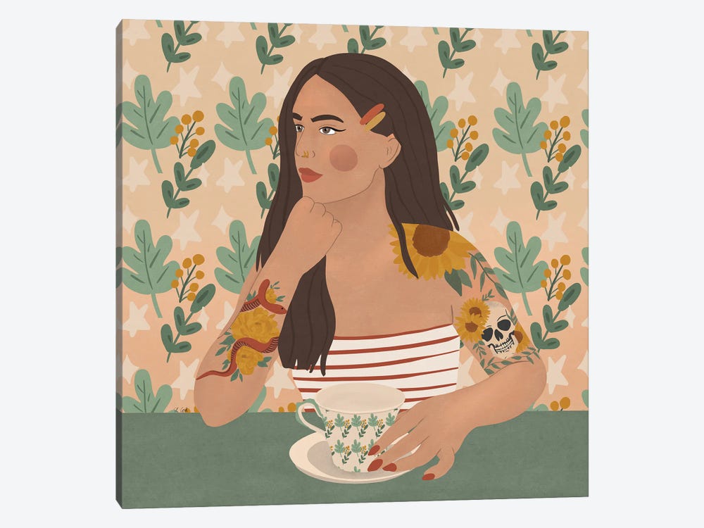 Tea Time by Sheila Gotti 1-piece Canvas Art
