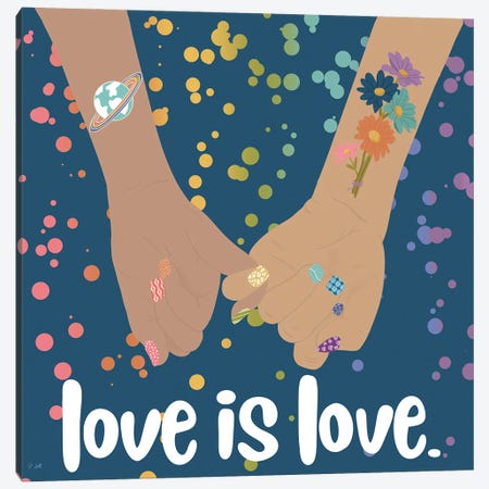 Love Is Love Canvas Print #GTT6} by Sheila Gotti Canvas Artwork