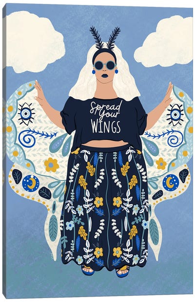Spread Your Wings Canvas Art Print - Sheila Gotti