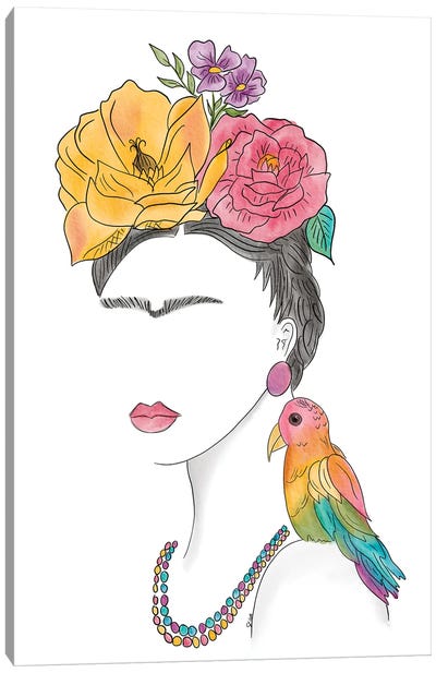 Frida No. 2 Canvas Art Print - Frida Kahlo