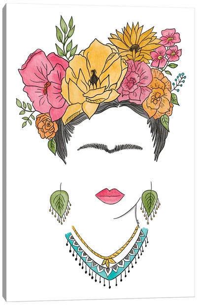 Frida No. 5 Canvas Art Print - Frida Kahlo