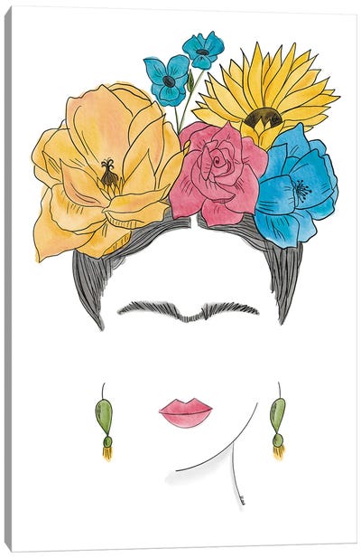 Frida No. 1 Canvas Art Print - Frida Kahlo