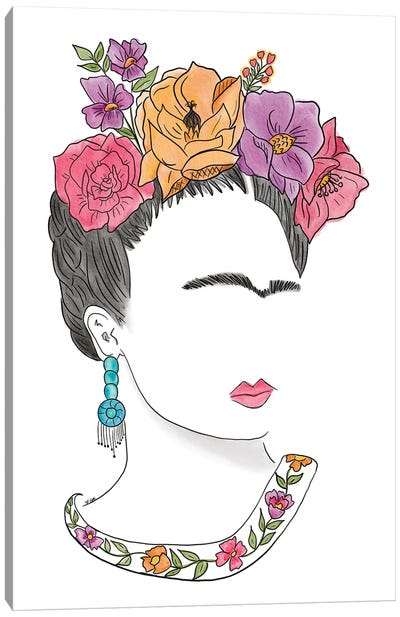 Frida No. 4 Canvas Art Print - Frida Kahlo