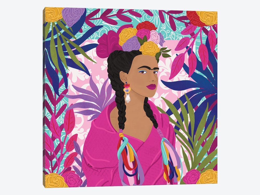 Tropical Frida by Sheila Gotti 1-piece Canvas Artwork