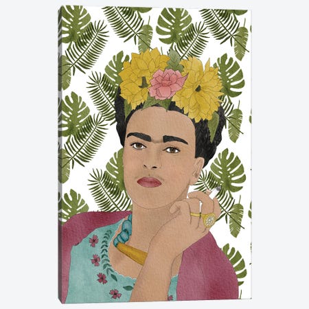 Frida Kahlo Canvas Print #GTT85} by Sheila Gotti Canvas Wall Art