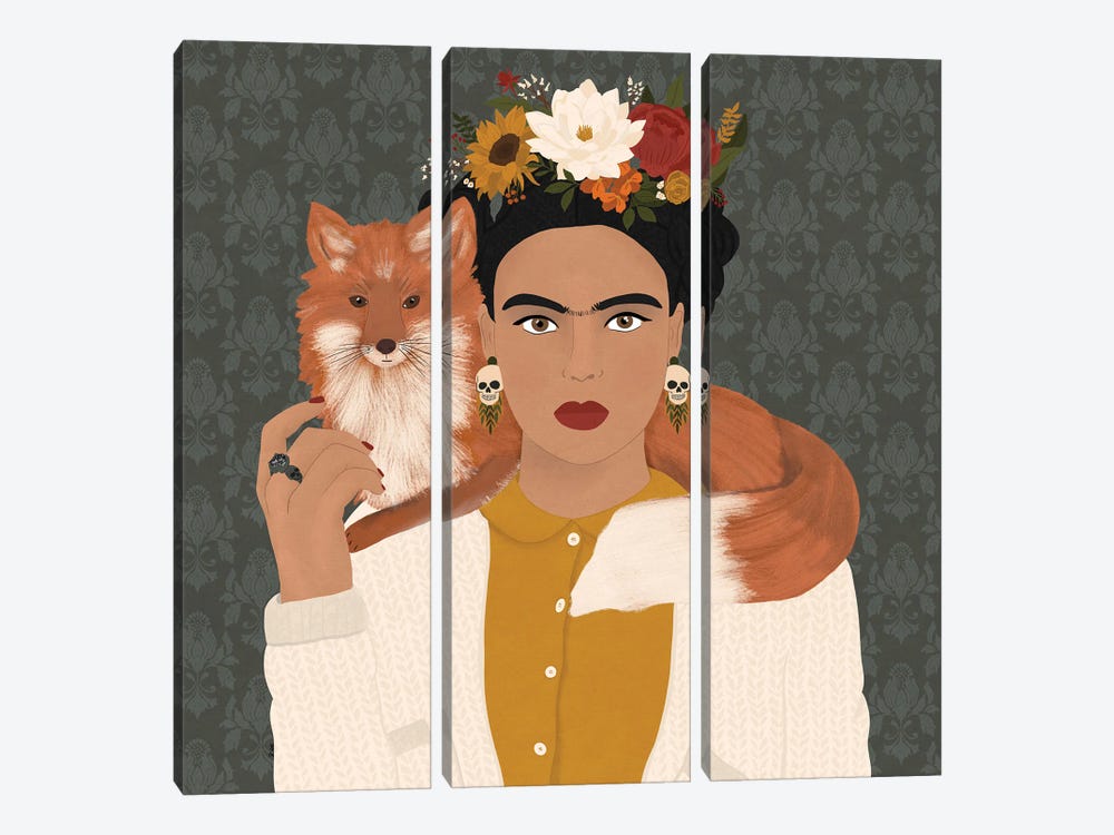 Foxy Frida by Sheila Gotti 3-piece Art Print