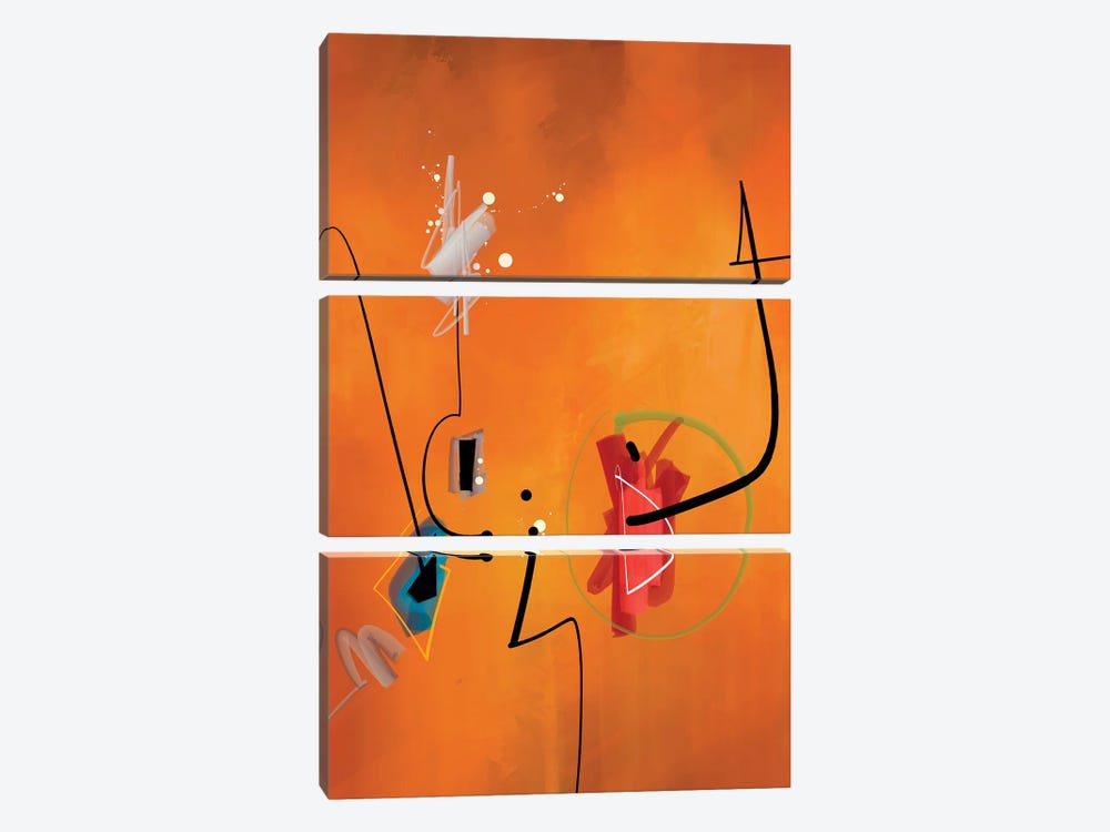 Certainty by Guillermo Arismendi 3-piece Canvas Wall Art