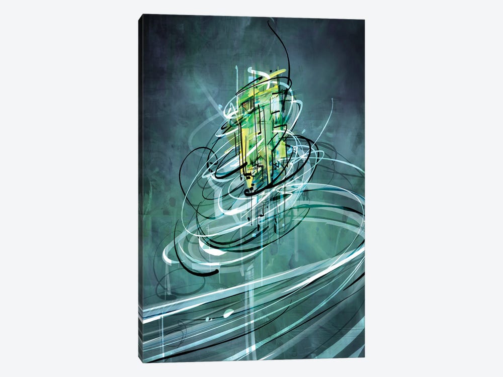 Emerald Vortex by Guillermo Arismendi 1-piece Art Print