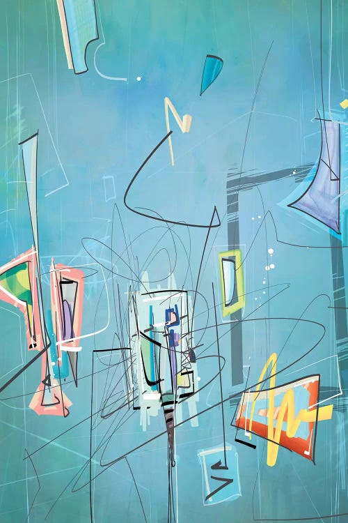 Friends at the pool by Guillermo Arismendi wall art