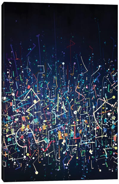 Insomnia Canvas Art Print - Similar to Jackson Pollock