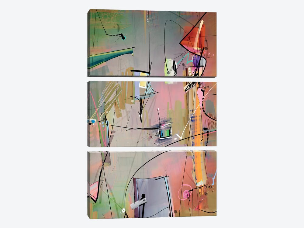 Suspended I by Guillermo Arismendi 3-piece Canvas Wall Art