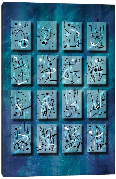Variations in Blue I Canvas Art Print - Guillermo Arismendi