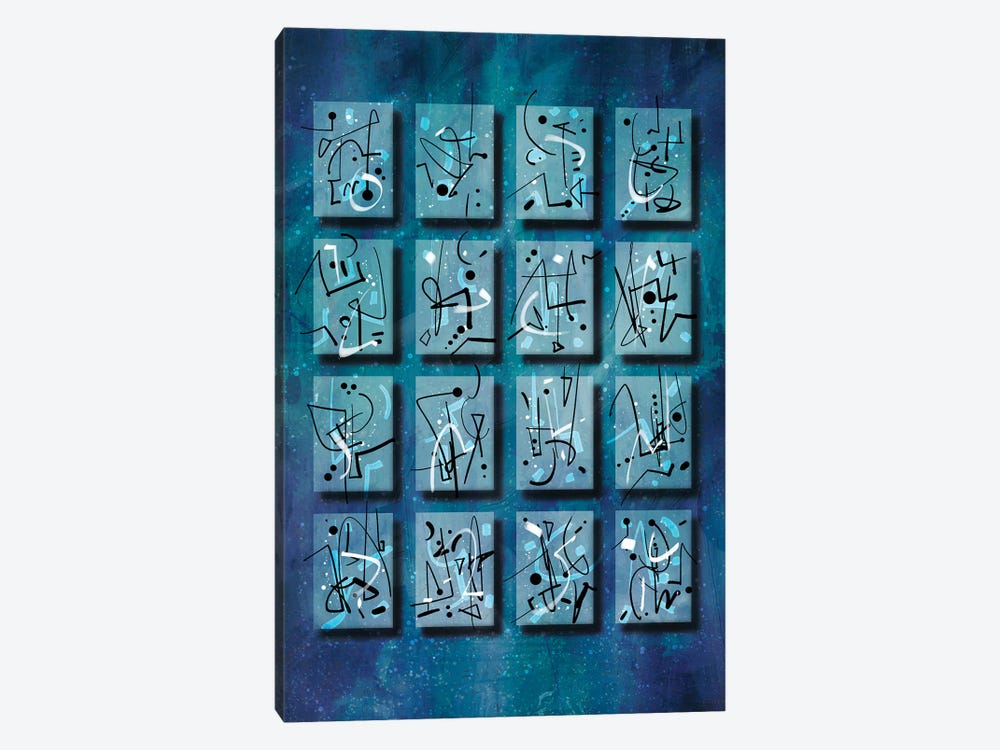 Variations in Blue I by Guillermo Arismendi 1-piece Canvas Print