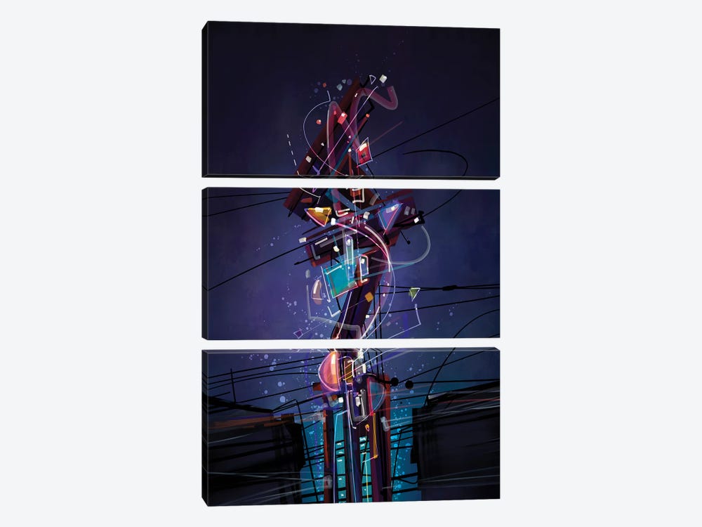 Abyss by Guillermo Arismendi 3-piece Canvas Art