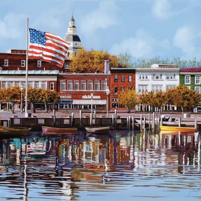 Annapolis by Guido Borelli framed canvas print