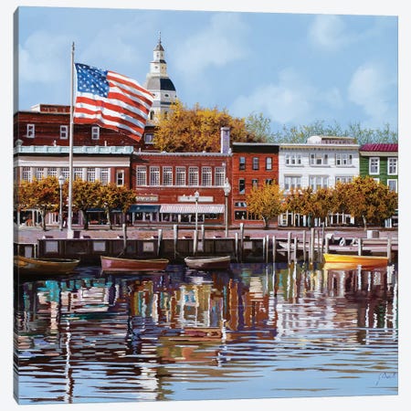 Annapolis Canvas Print #GUB10} by Guido Borelli Art Print