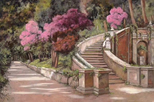 Guido Borelli: La Scalinata Sul Viale by Guido Borelli