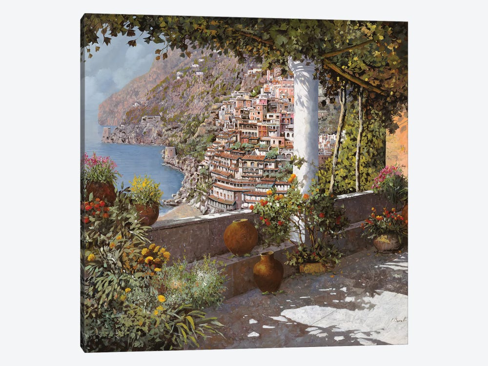 La Terrazza A Positano by Guido Borelli 1-piece Canvas Artwork
