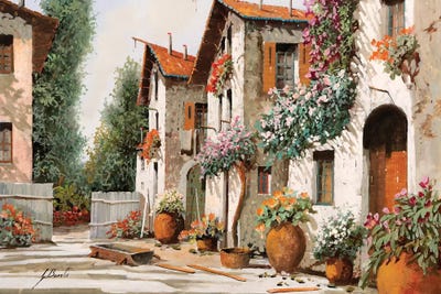 Piazza Verde by Guido Borelli multi panel art