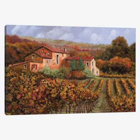 Tra Le Vigne A Montalcino Canvas Print #GUB201} by Guido Borelli Canvas Art