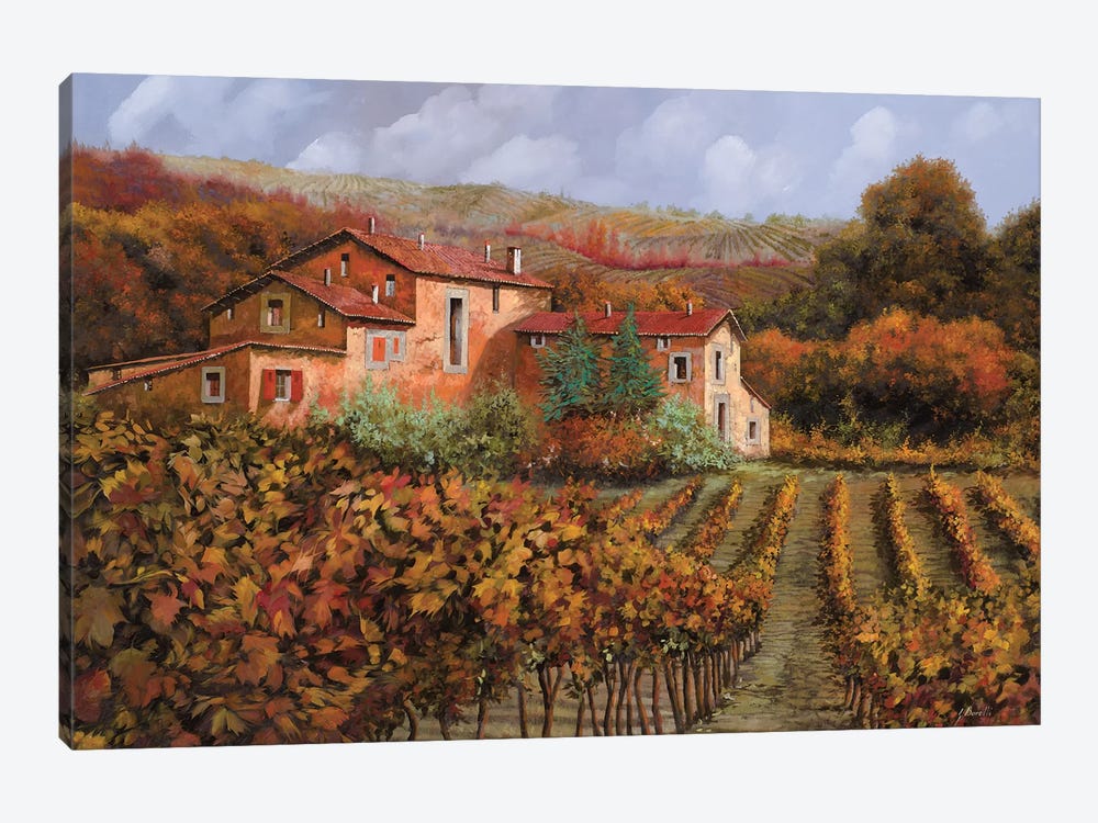 Tra Le Vigne A Montalcino by Guido Borelli 1-piece Canvas Print