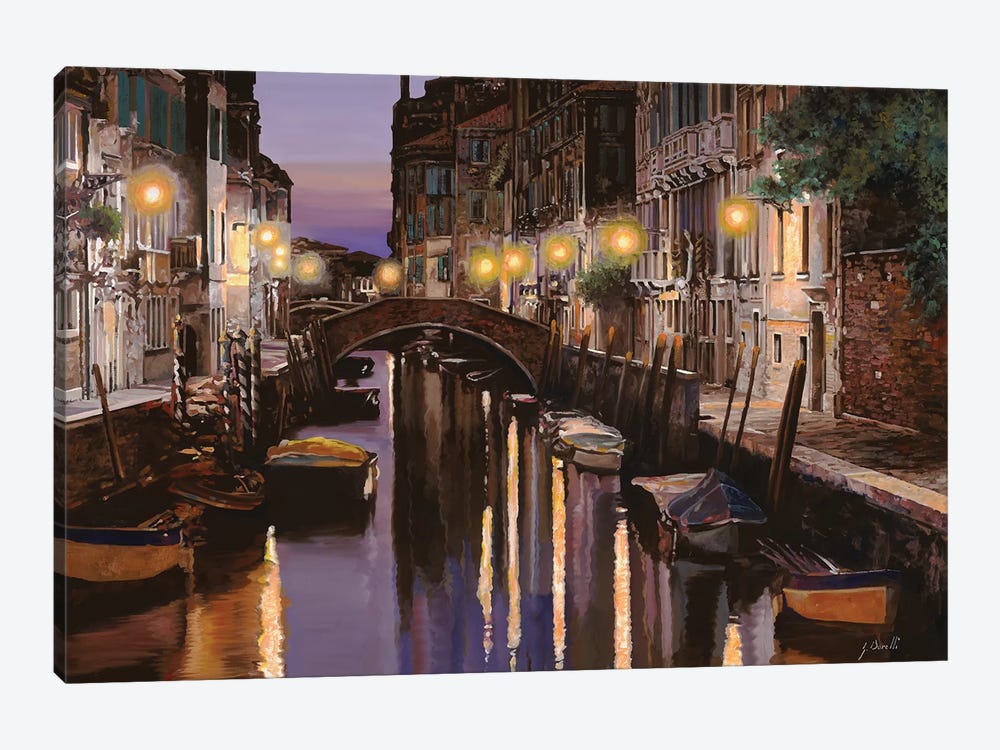 Venezia Al Crepuscolo by Guido Borelli 1-piece Canvas Art Print