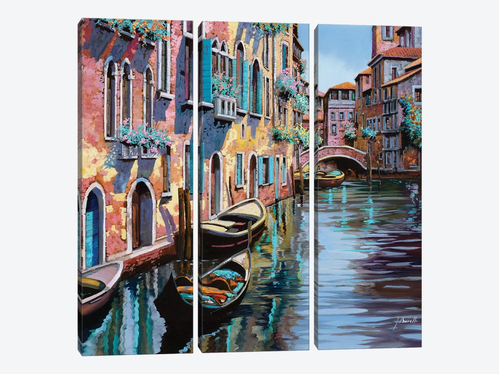 Venezia In Rosa by Guido Borelli 3-piece Art Print