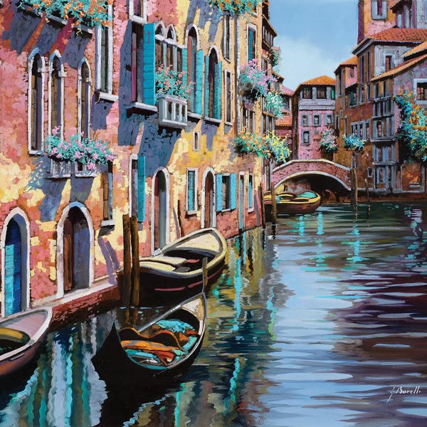 Rivers, Lakes & Waterfronts: Venezia In Rosa by Guido Borelli