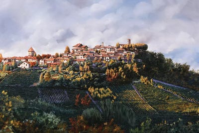 Verduno by Guido Borelli multi panel art