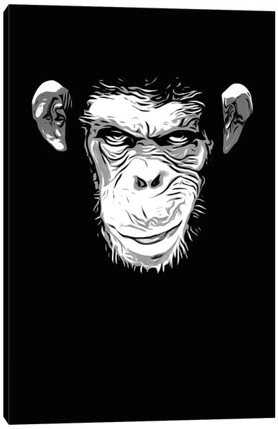 Evil Monkey Canvas Art Print - Nicklas Gustafsson