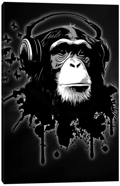 Monkey Business Canvas Art Print - Primate Art