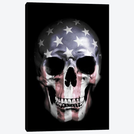 American Skull Canvas Print #GUS1} by Nicklas Gustafsson Canvas Print