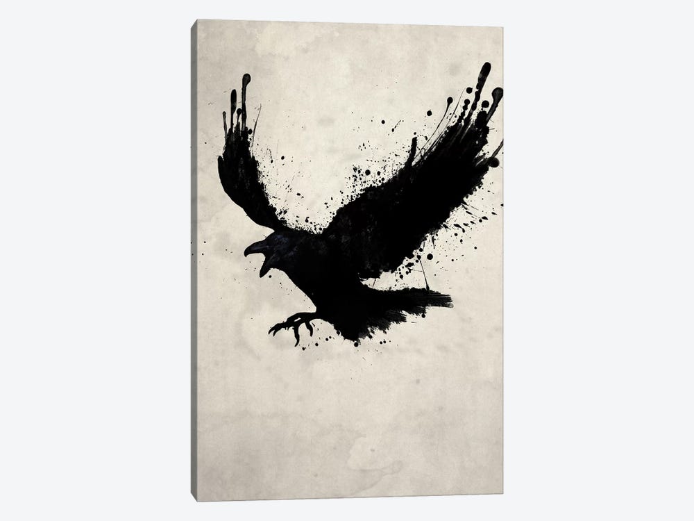 Raven by Nicklas Gustafsson 1-piece Canvas Artwork