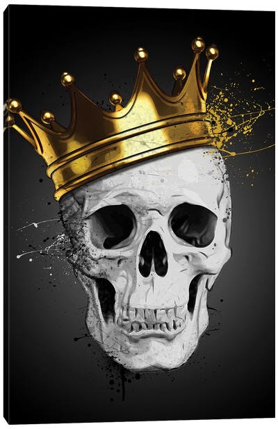 Royal Skull Canvas Art Print - Horror Art