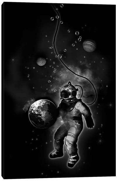 Deep Sea Space Diver Canvas Art Print - Nicklas Gustafsson