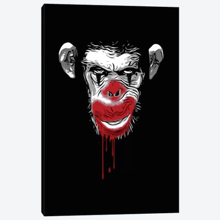 Evil Monkey Clown Canvas Print #GUS38} by Nicklas Gustafsson Canvas Wall Art