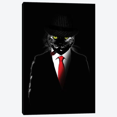 Mobster Cat Canvas Print #GUS39} by Nicklas Gustafsson Canvas Art