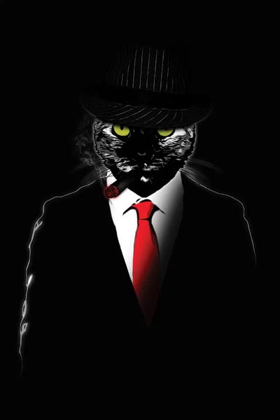 Black Cats: Mobster Cat by Nicklas Gustafsson