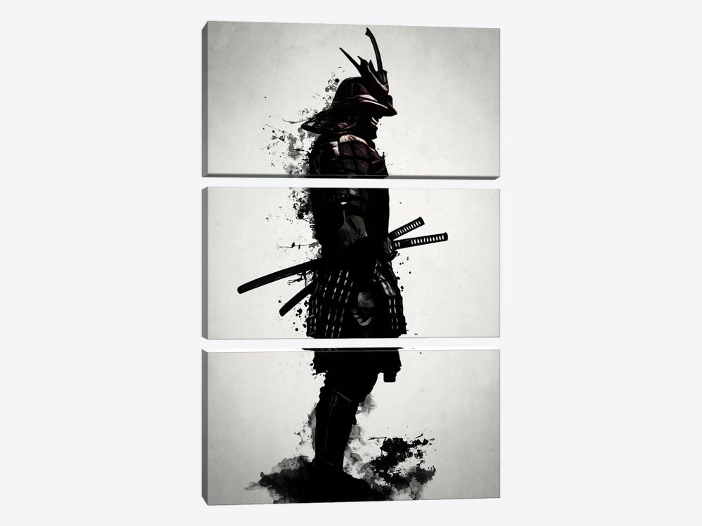 Armored Samurai by Nicklas Gustafsson 3-piece Canvas Art