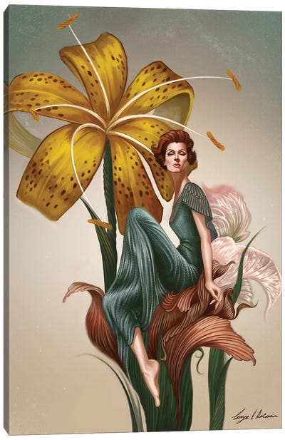 Marella In The Garden Of Eden Canvas Art Print - George V. Antoniou