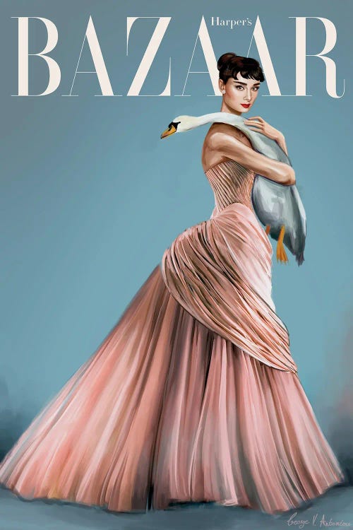 Audrey Hepburn Harper'S Bazaar Cover