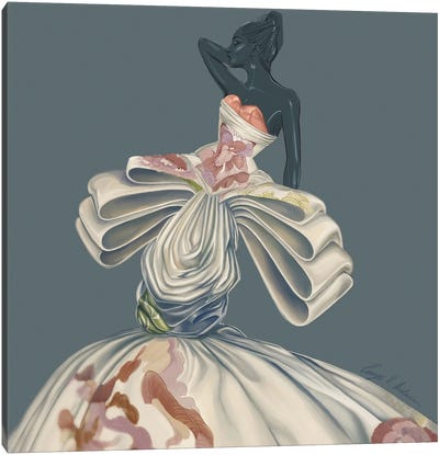 Silk Blooming Canvas Art Print - George V. Antoniou
