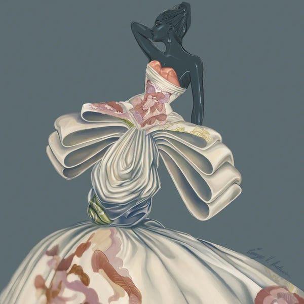 Historical Fashion: Silk Blooming by George V. Antoniou