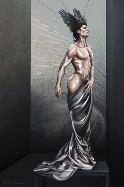 The Blue Pearl by George V. Antoniou canvas print