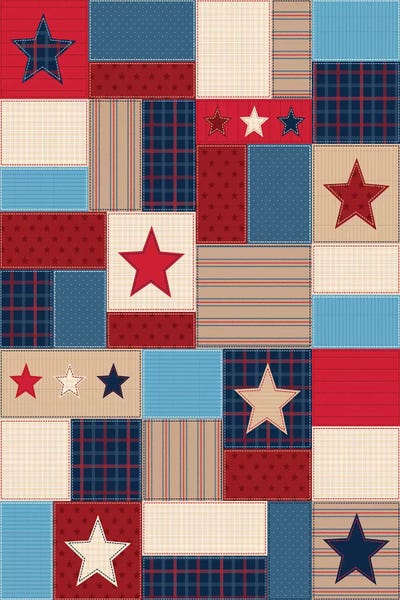 Pink Light Studio: Americana Patriotic Patches I by Gail Veillette