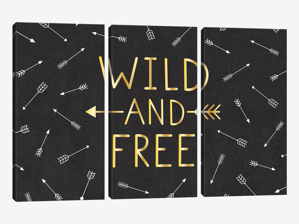 Wild And Free by Gail Veillette 3-piece Canvas Wall Art