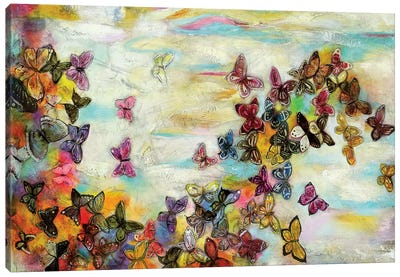 Mariposas II Canvas Art Print - Insect & Bug Art